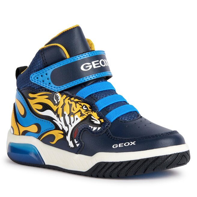 Sneakersy Geox J Inek Boy J369CC 0BUCE C0657 D Navy/Yellow