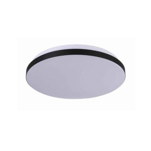 Ponadczasowa, okrągła lampa sufitowa LED LP-335/1C S 4BK z serii BABILON