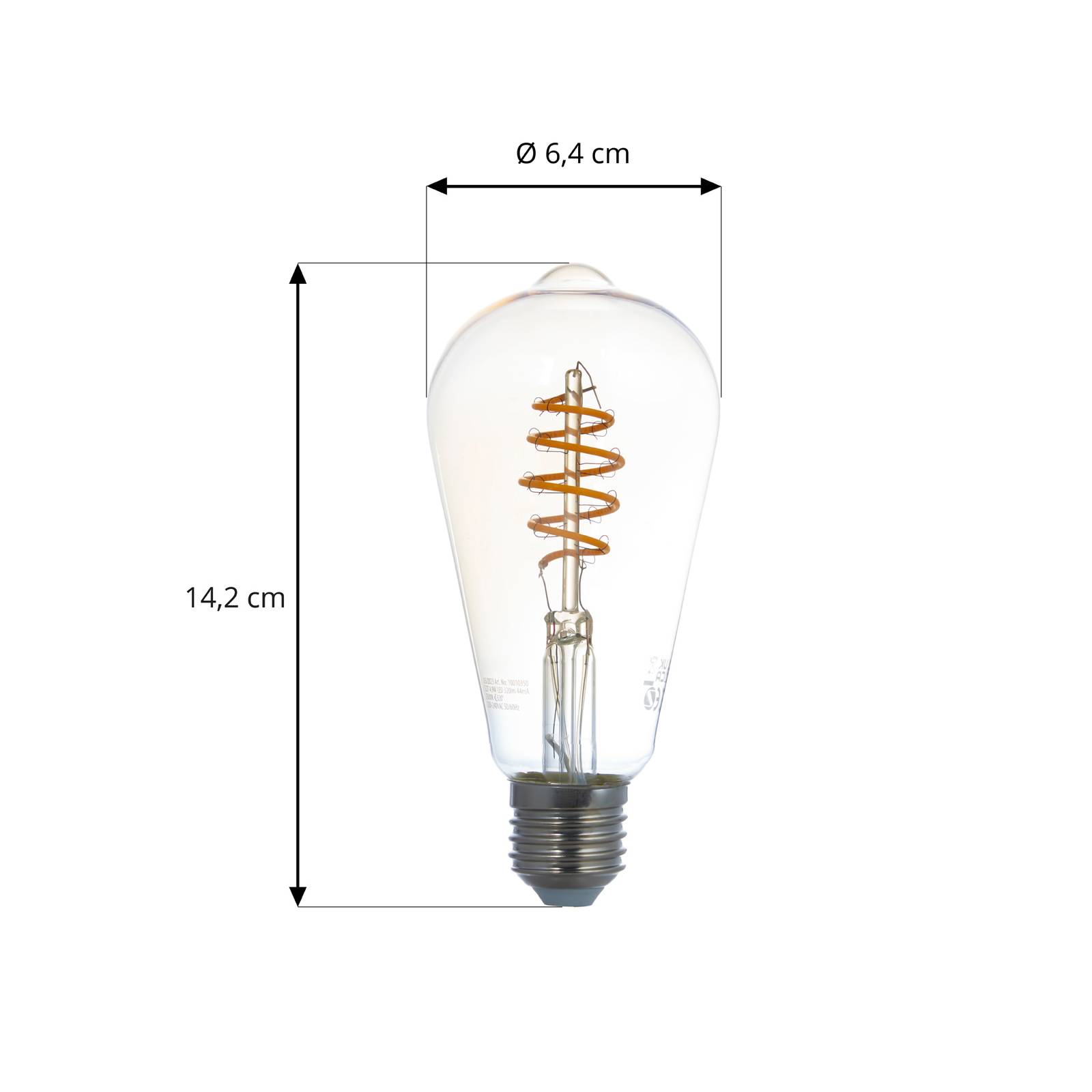 LUUMR Smart LED E27 ST64 4,9W przezroczysty ZigBee Tuya Hue