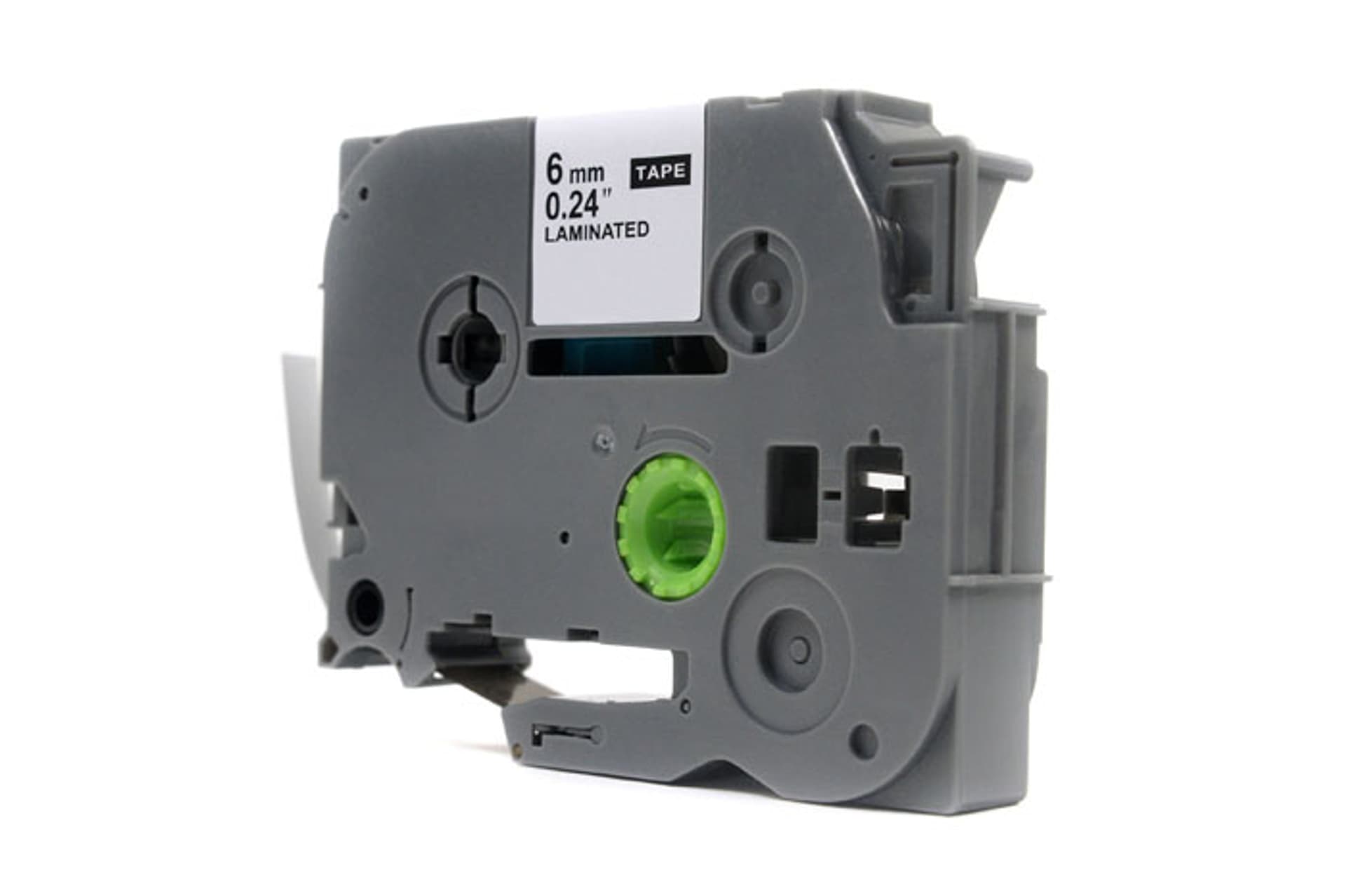 Brother TZ-111 6mm taśma laminowana, czarny nadruk/przeźroczyste tło