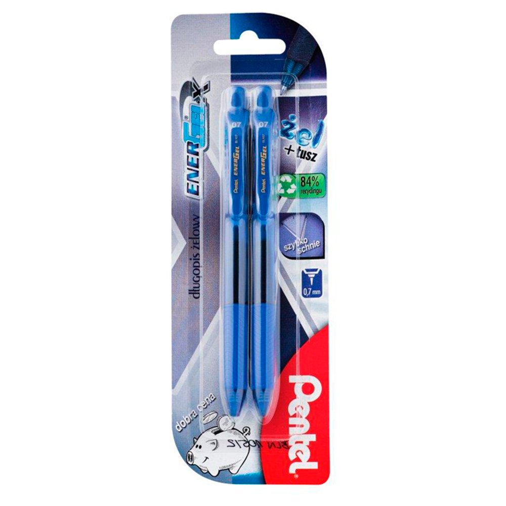 Pentel Poland Sp z o.o DŁUGOPIS ŻELOWY BL107-NIEBIESKI BL107C-2B