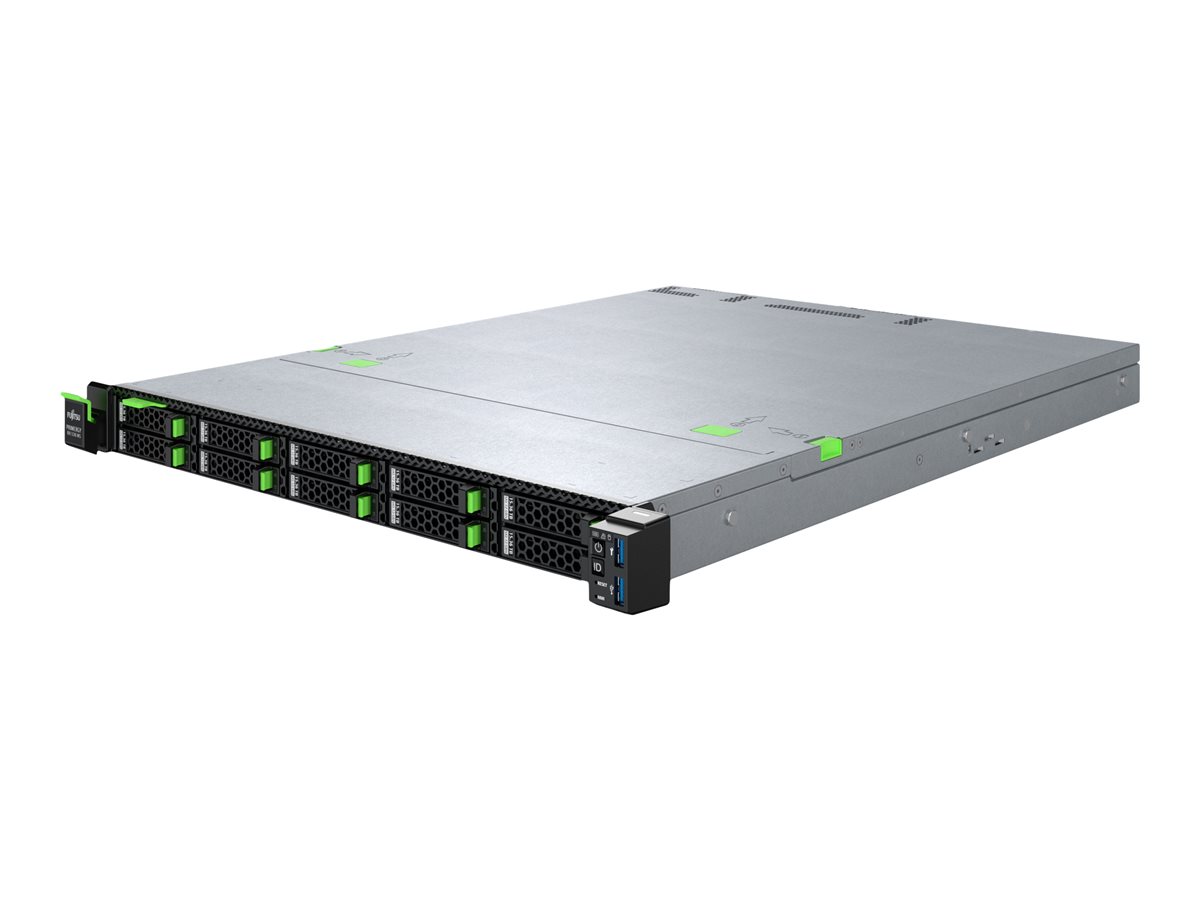 FUJITSU PRIMERGY RX1330 M5 Intel Xeon E-2388G 8C/16T 3.20 GHz 1x32GB 4(8)x2,5' 2x1Gb TPM 2.0 1xRPS 500W titanium 1YW