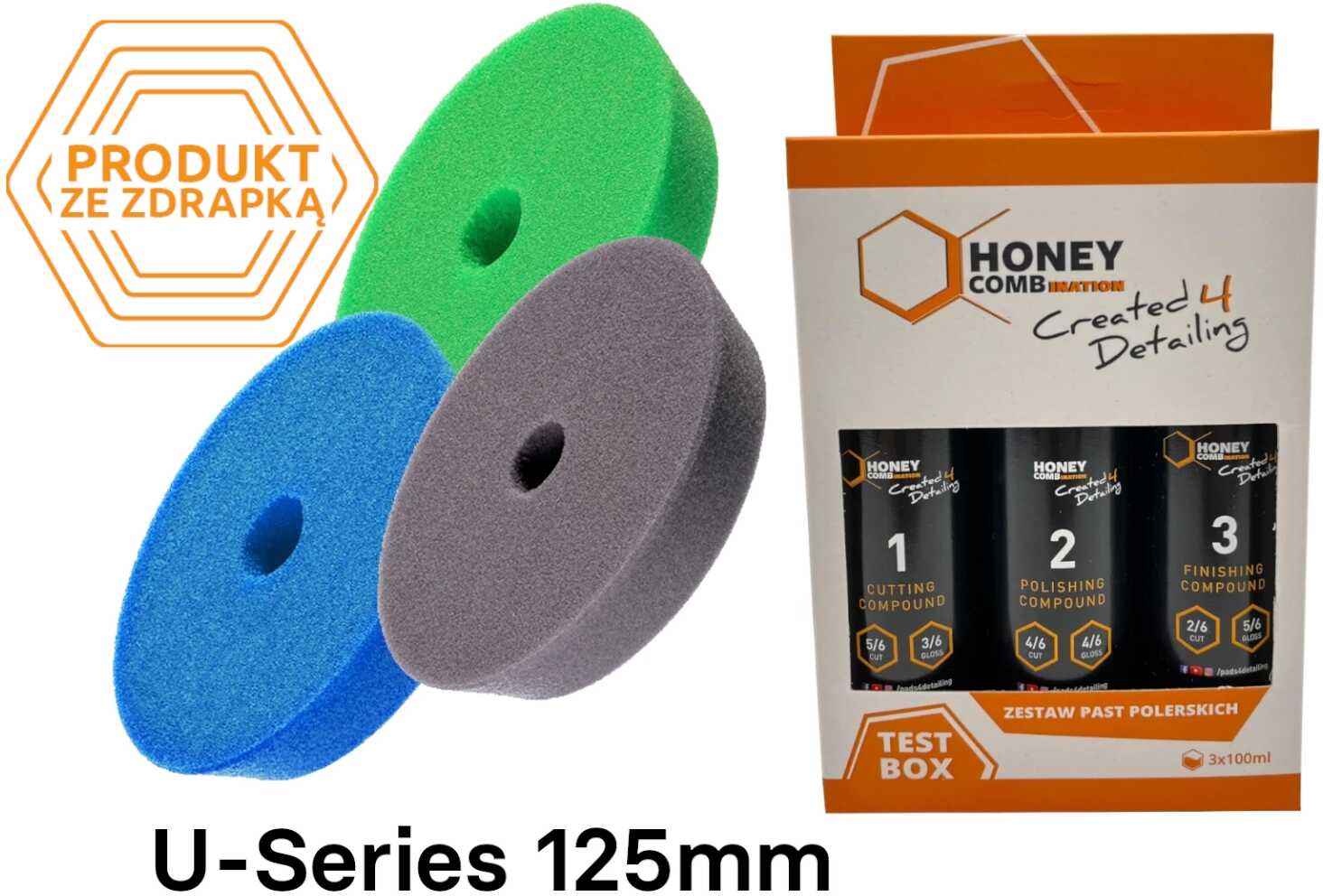 Honey Combination Seria U 125 Green, Blue, Grey + Test Box