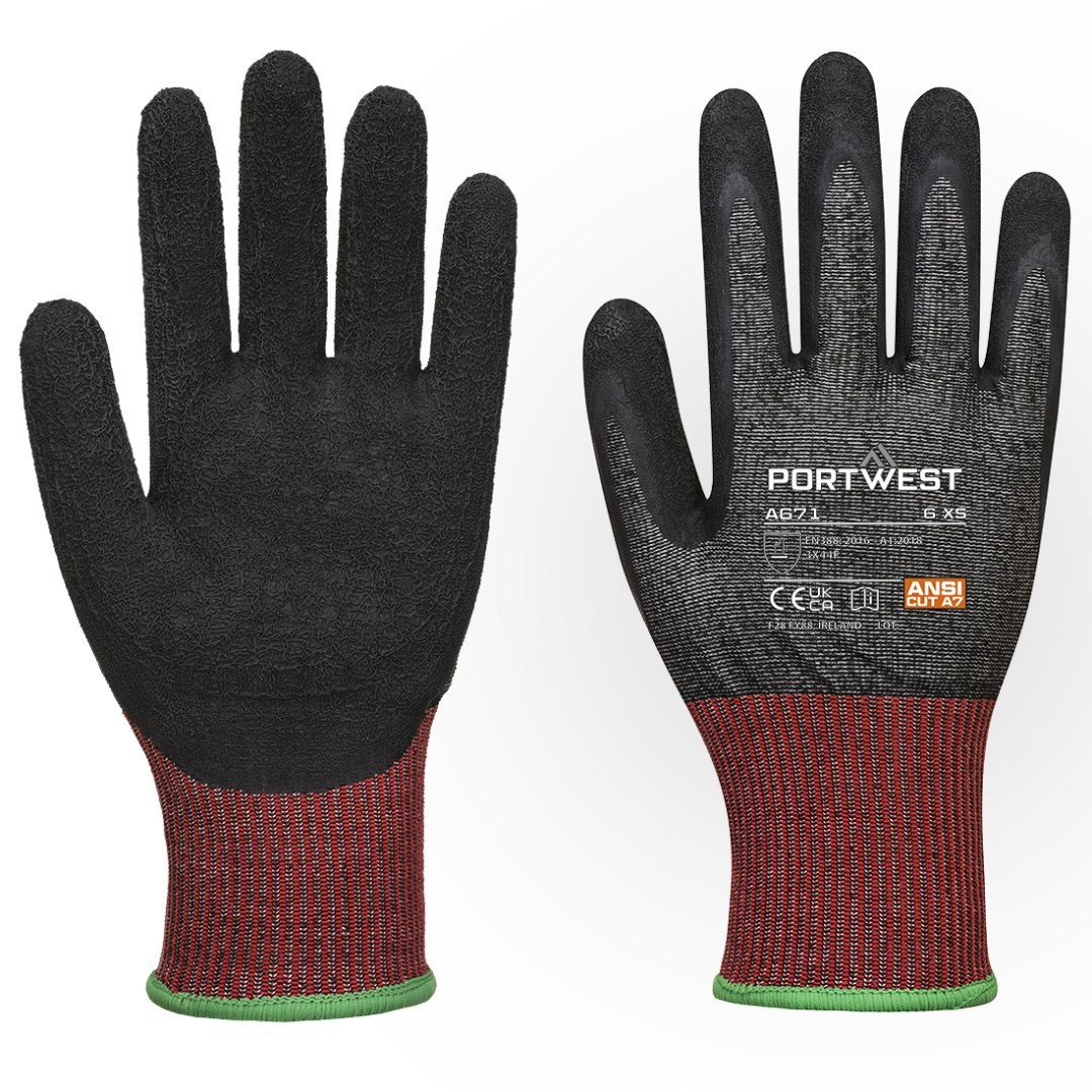 PORTWEST A671 Rękawica antyprzecięciowa CT200 AHR13 z powleczeniem lateksowym