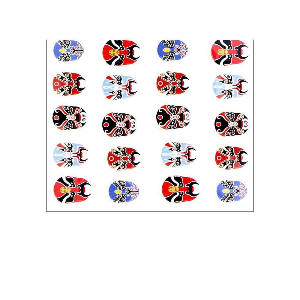 Allepaznokcie Naklejki wodne do paznokci Nr 025