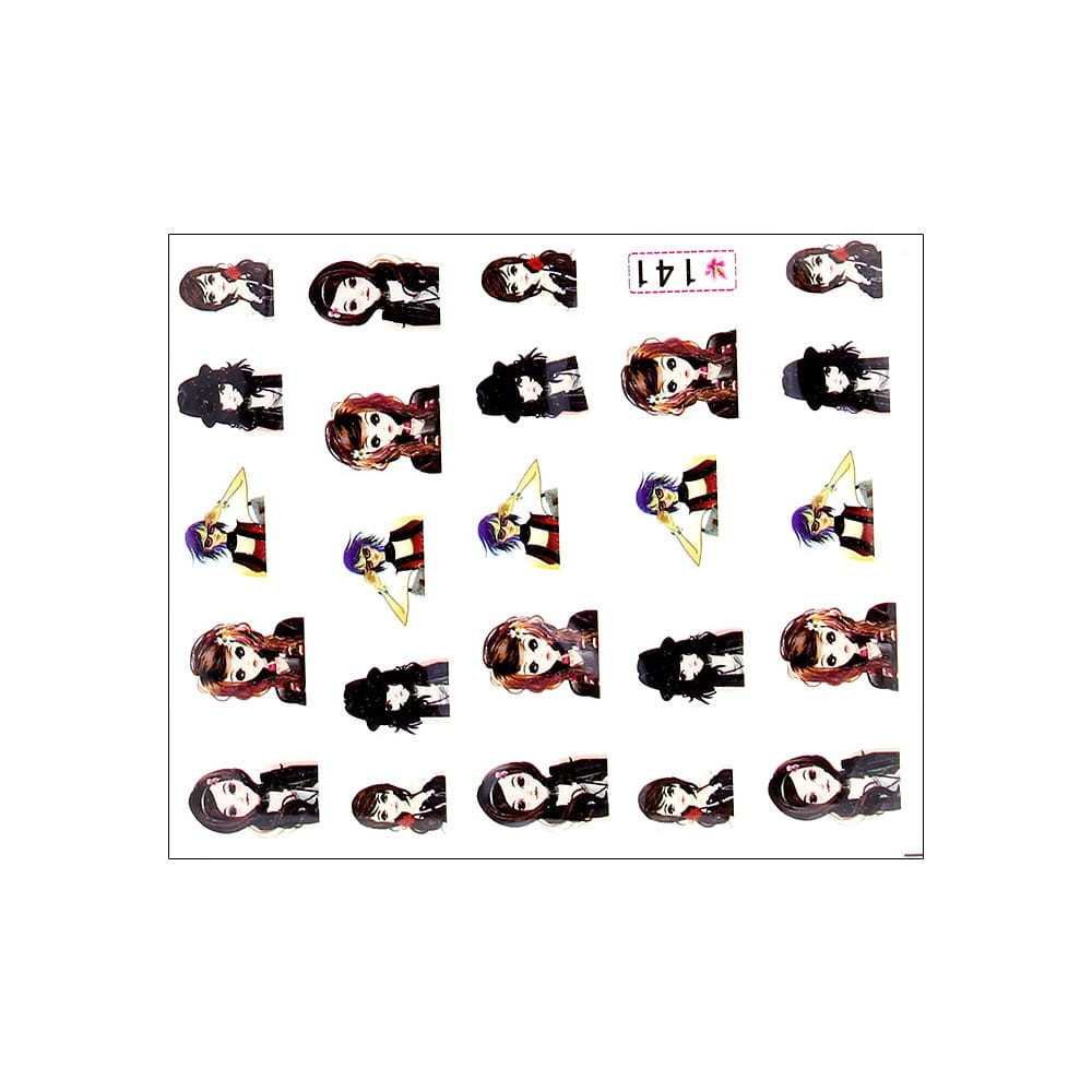 Allepaznokcie Naklejki wodne do paznokci Nr 141