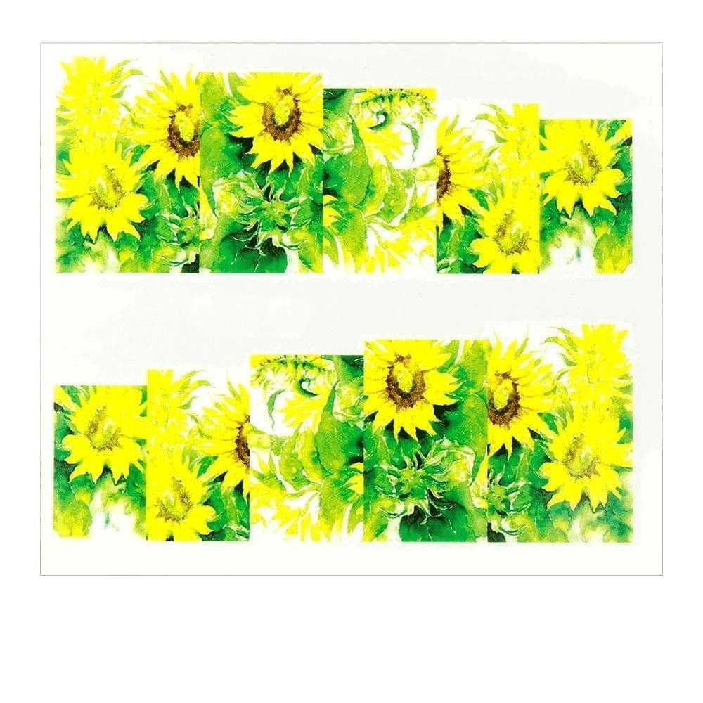 Allepaznokcie Naklejki wodne do paznokci arkusz 6,5 x 5,5 cm na 10 palców a Nr 059