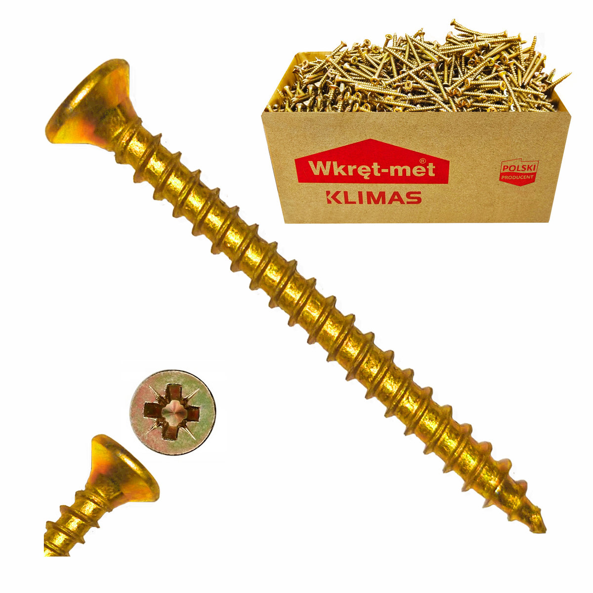 UNIMET WKRĘT DO DREWNA OCYNK ŻÓŁTY 4.0*16MM 510 4.0*16K [6683072]