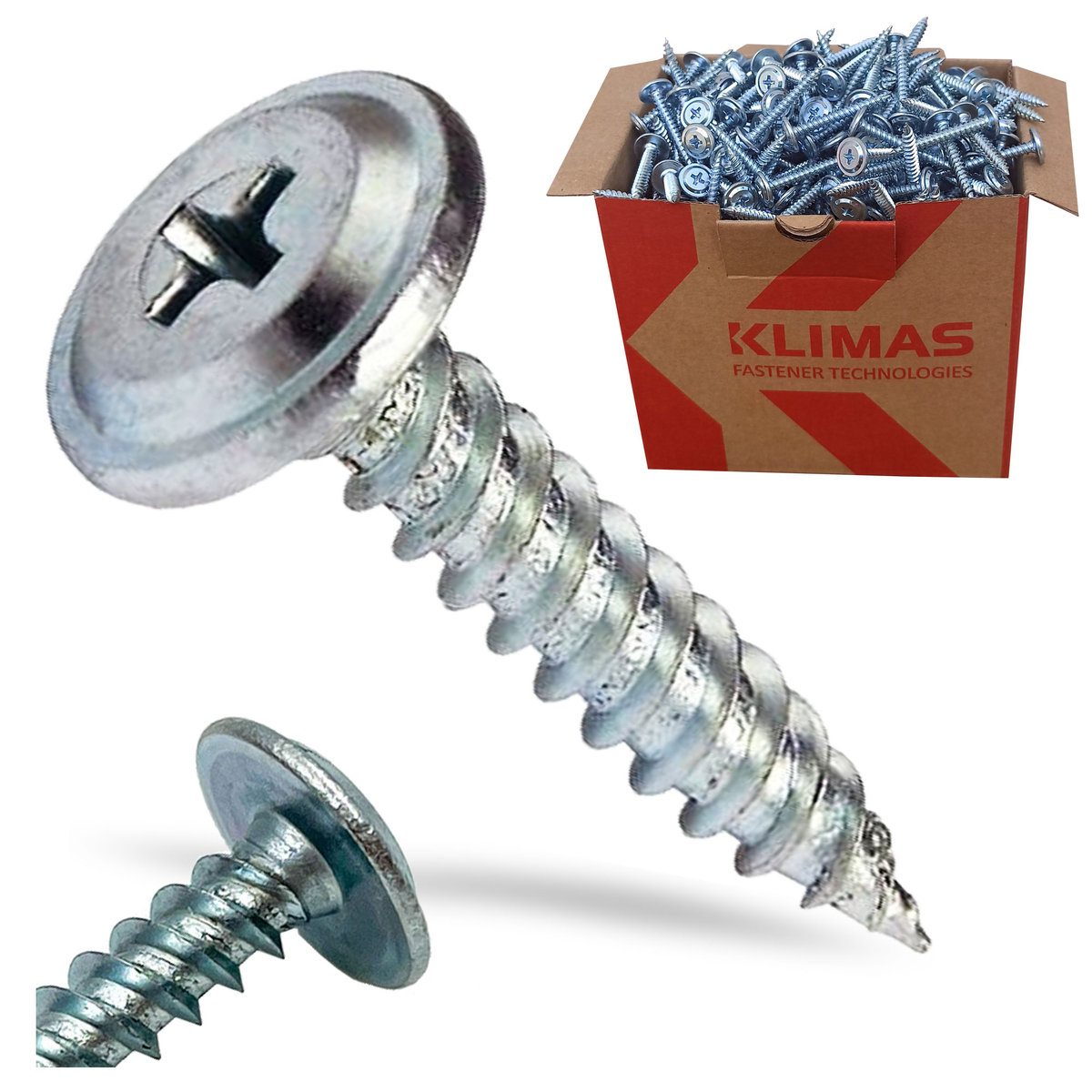 Wkręty Podkładkowe Ocynkowane 4,2x19 mm 1000 szt.