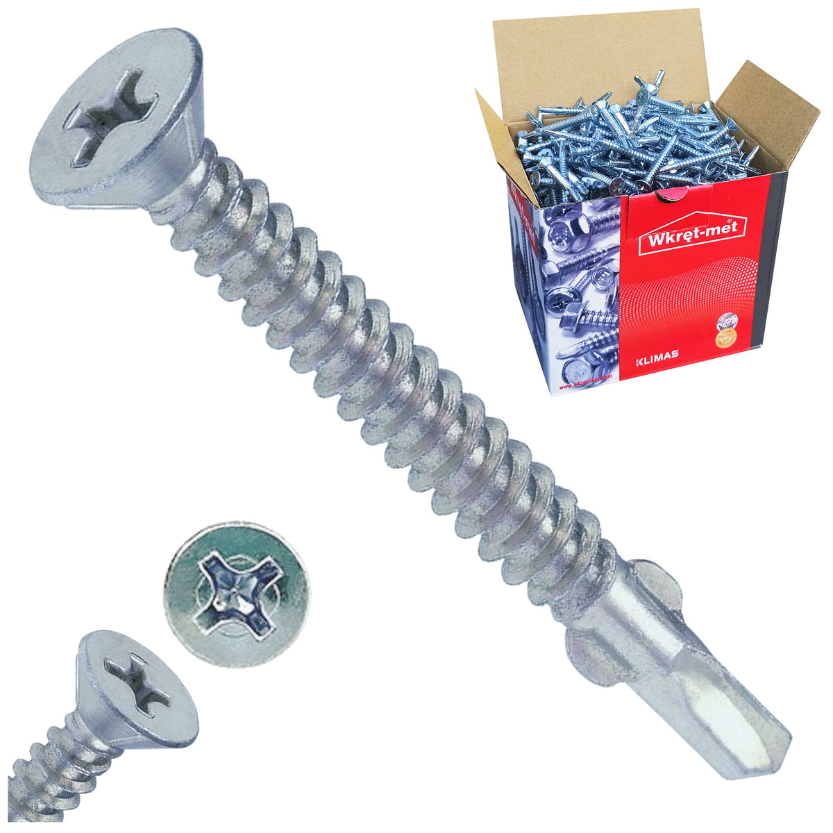 Wkręty Samowiercące Drewno-stal Ph 5,5x50 250szt