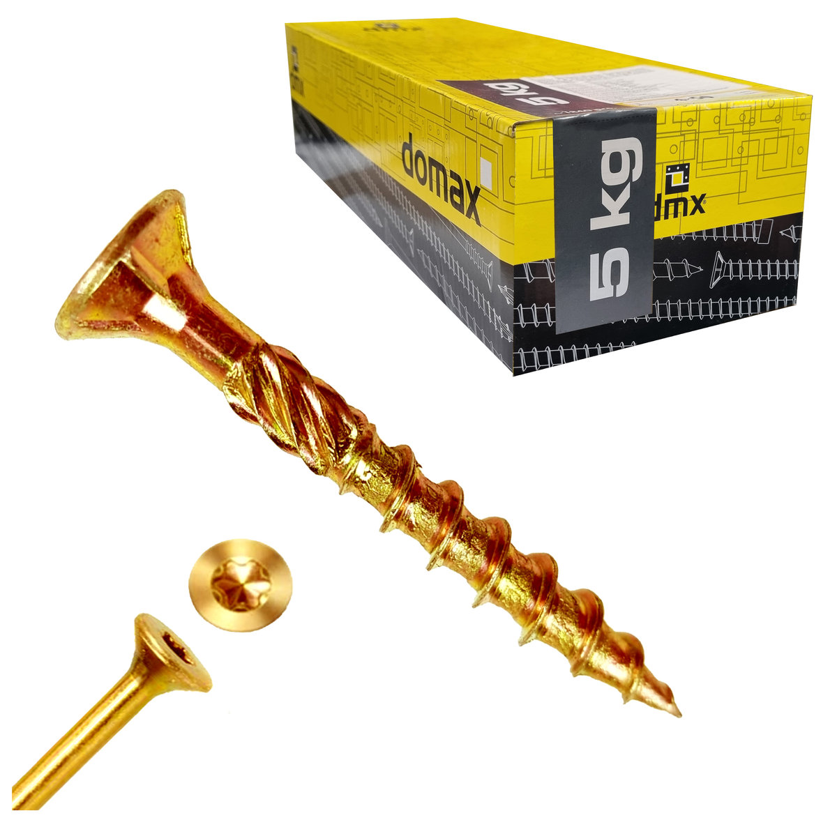 WKRĘTY CIESIELSKIE DO DREWNA 5x45 STOŻKOWE 5KG