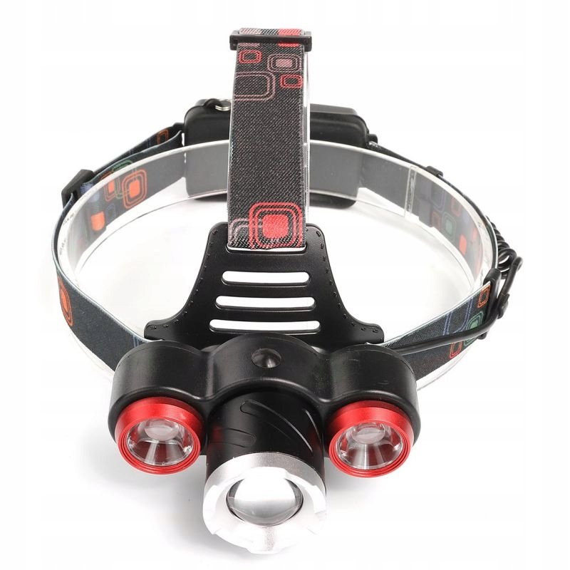 Lampka Latarka Czołówka IP45 Led Aku 18650AH X2 Kd