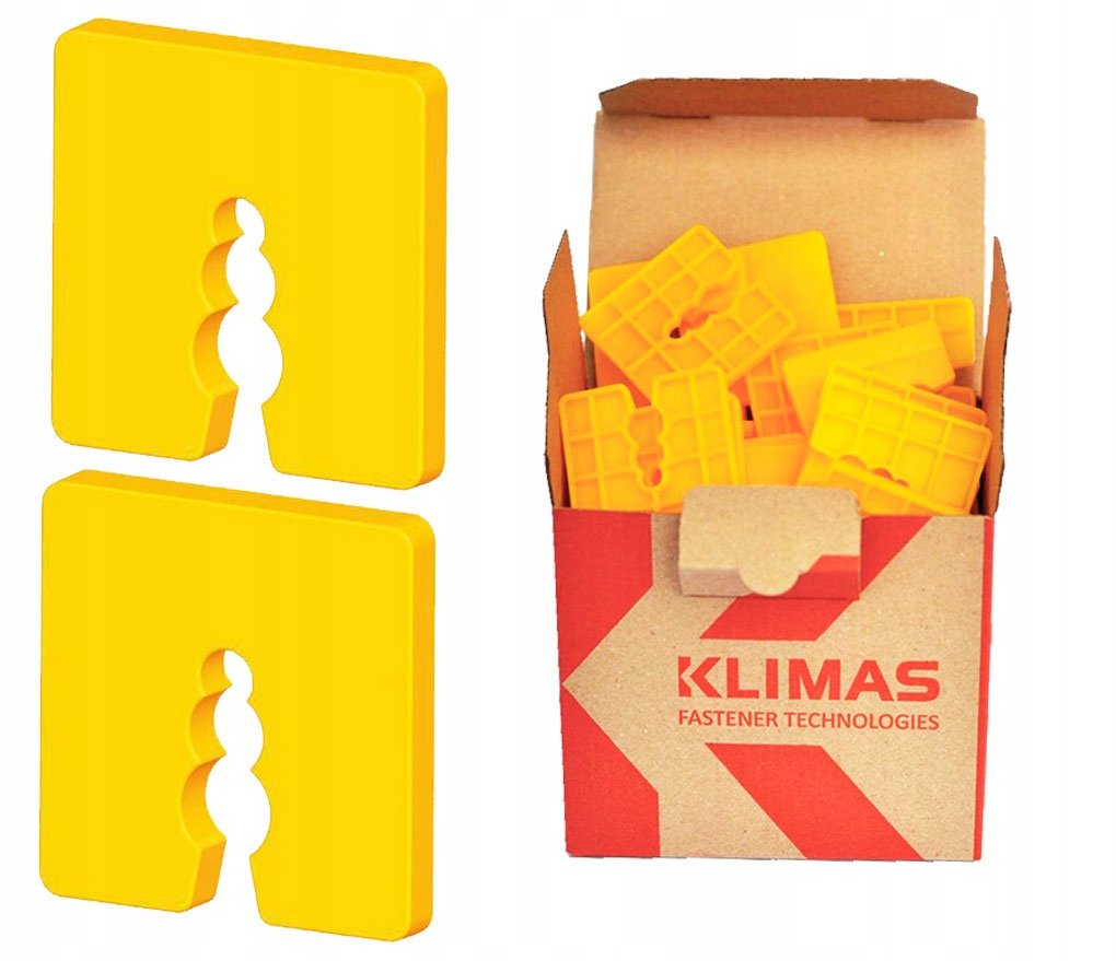 PODKŁADKI DYSTANSOWE WYRÓWNUJĄCE 5mm DW-05 50 szt