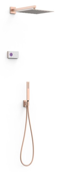 Zestaw podt. termostatyczny TRES Shower Technology Blue Edition 24-K Matowe Różowe złoto 09286563OPM