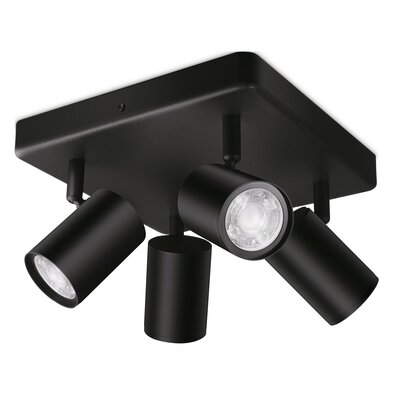 WiZ spot sufitowy LED Imageo, 4-pkt., czarny