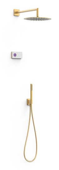 Zestaw TRES Shower Technology Blue Edition 24-K Matowe Złoto 09286558OM