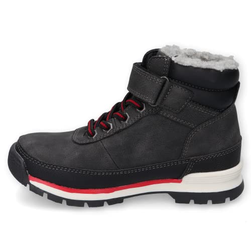 Dockers by Gerli Dzieci Botki ze smyczy, wodoodporny,Ciepła podszewka, Czarny Schwarz 100, 32 EU