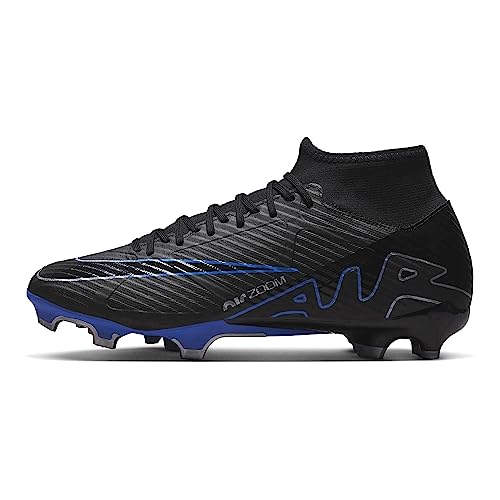 NIKE Męskie buty piłkarskie Academy, Czarny chrom Hyper Royal, 41 EU