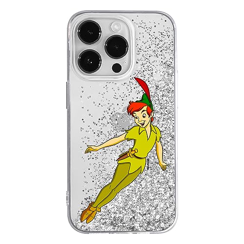 ERT GROUP etui na telefon Apple Iphone 14 PRO, case oryginalny i oficjalnie licencjonowany przez Disney, wzór Peter Pan 001, optymalnie dopasowane, z efektem płynnego brokatu