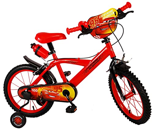 albri 16 Cal, Rower Cars Unisex Dziecko, Czerwony