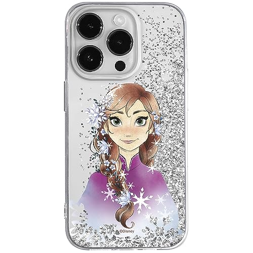 ERT GROUP etui na telefon Apple Iphone 14 PRO MAX, case oryginalny i oficjalnie licencjonowany przez Disney, wzór Anna 001, optymalnie dopasowane, z efektem płynnego brokatu