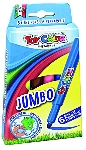 Toy Color Pudełko na długopisy z włókna Jumbo (6 sztuk)