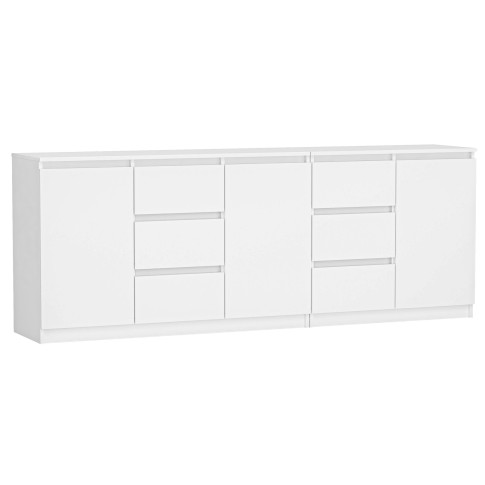 Biała długa komoda 200 cm S3-S94