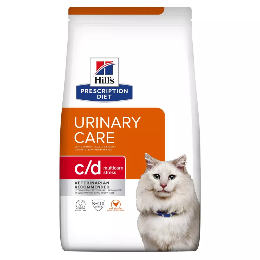 HILL'S PD Prescription Diet Feline c/d Kurczak Urinary Stress 1,5kg + niespodzianka dla kota GRATIS!