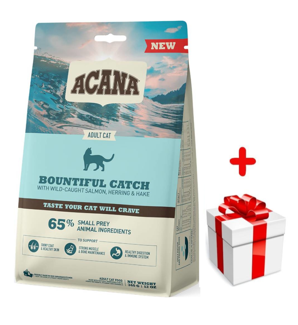 ACANA Bountiful Catch Cat 340g + niespodzianka dla kota GRATIS!