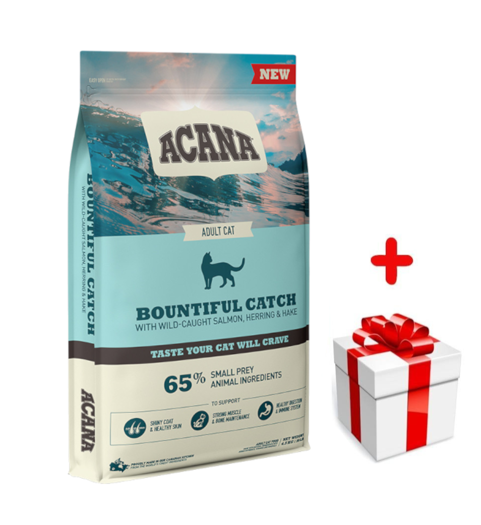 ACANA Bountiful Catch Cat 4,5kg + niespodzianka dla kota GRATIS!