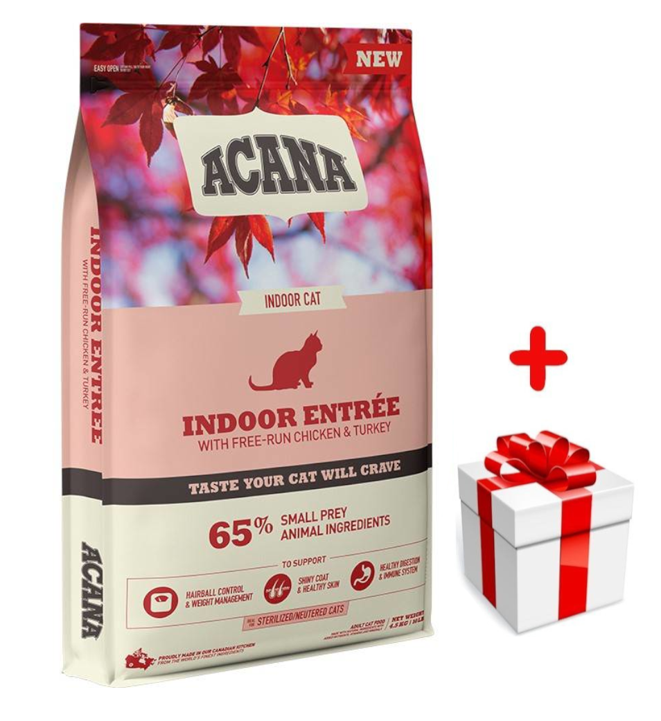 ACANA Indoor Entree Cat 4,5kg + niespodzianka dla kota GRATIS!