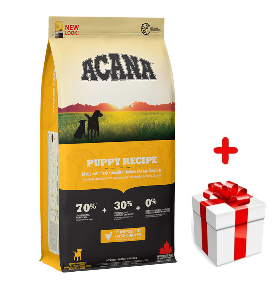 ACANA Puppy Junior 17kg + niespodzianka dla psa GRATIS!