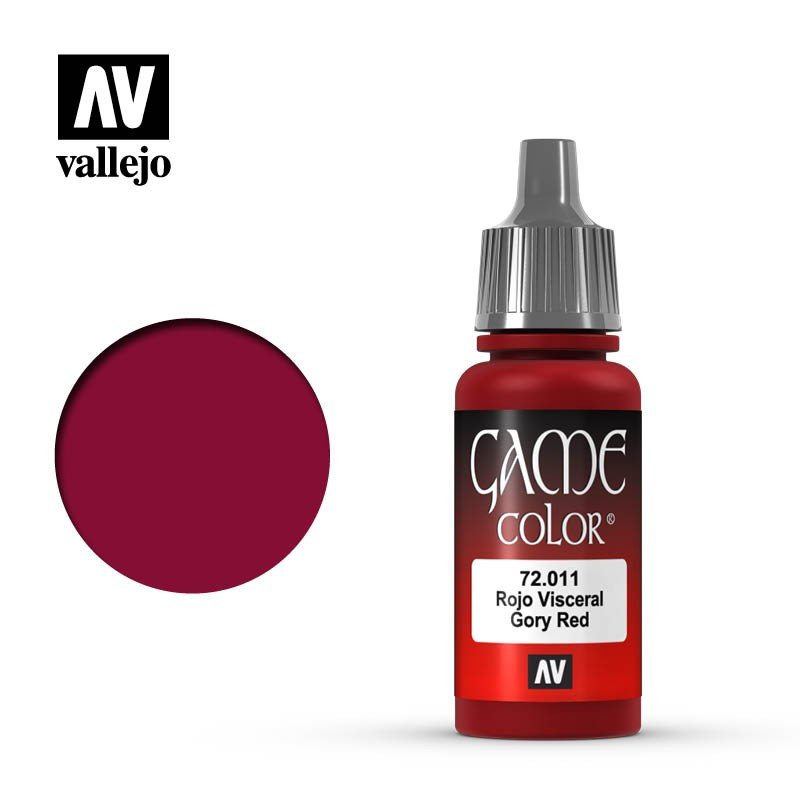 Vallejo Farba akrylowa Game Color - Gory Red nr 72011 / 17ml Vallejo 72011