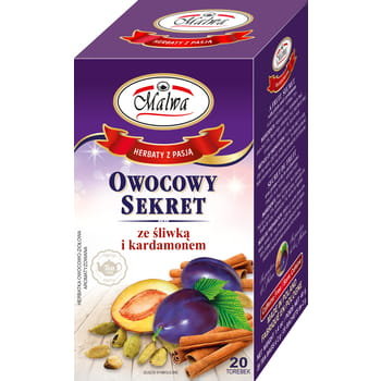 Malwa Owocowy Sekret ze śliwką i kardamonem herbatka owocowo-ziołowa aromatyzowana 40g (20x2g)