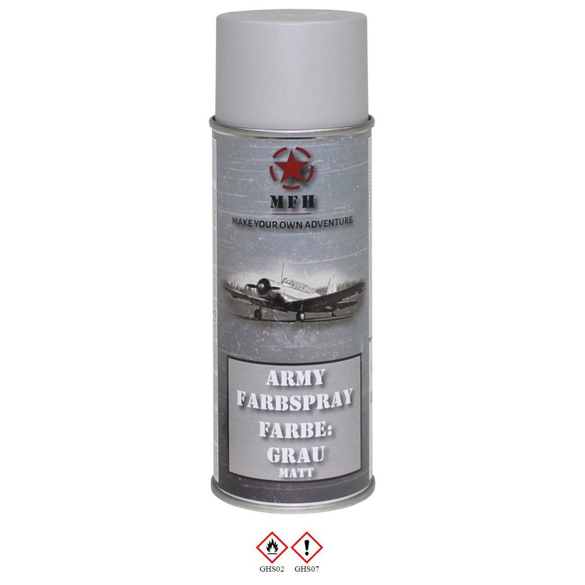 FARBA WOJSKOWA  W SPRAY GRAU MATOWY 400 ml
