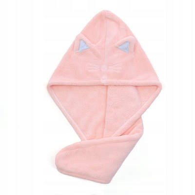 Ręcznik Do Włosów Turban Do Suszenia Czepek Gruby Chłonny Z Mikrofibry Szybkoschnący Na Głowę