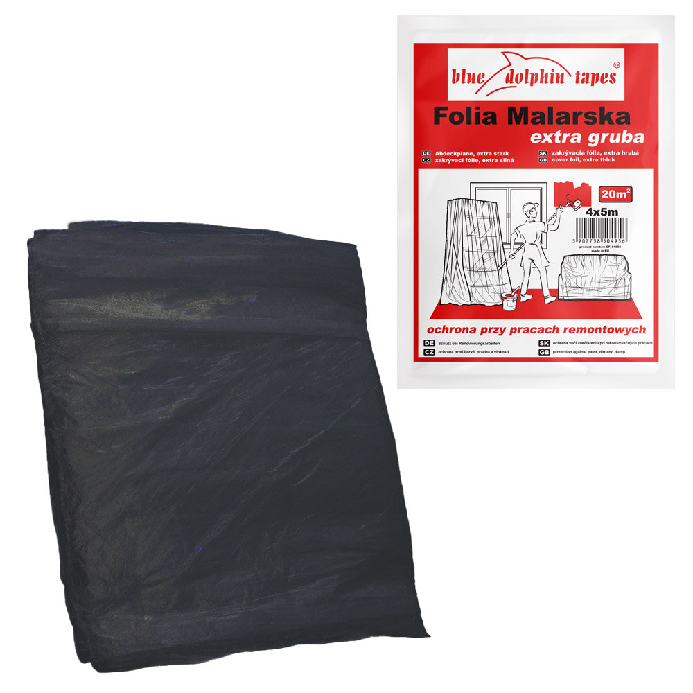 BLUE DOLPHIN Blue Dolphin Folia Malarska Extra Gruba 4Mx5M (s3.566CF89045)