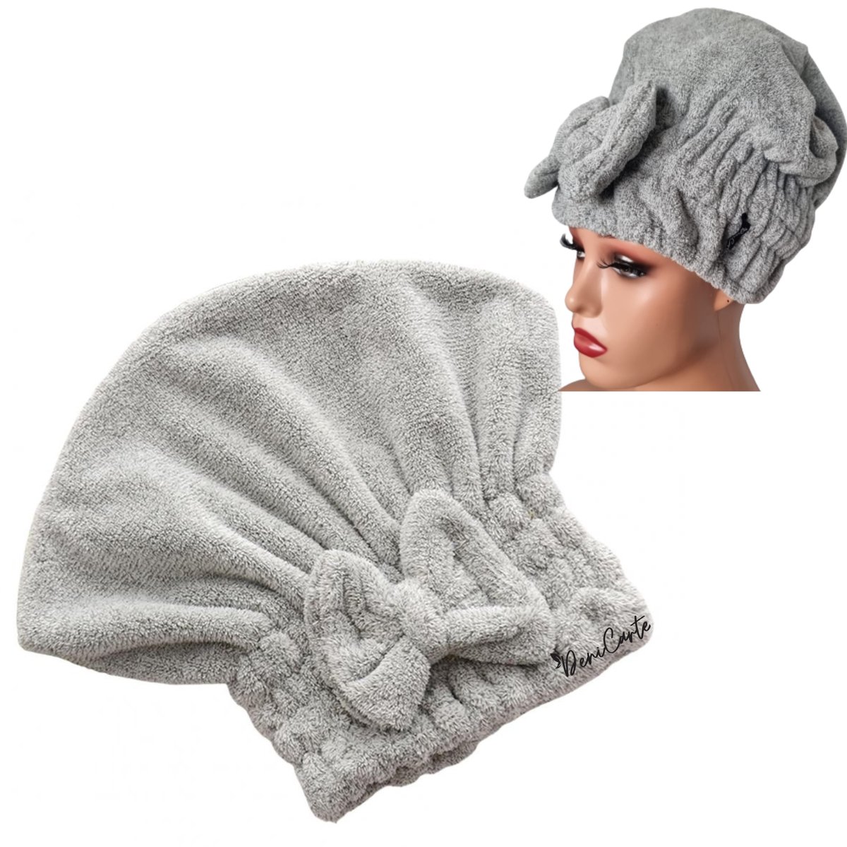 Ręcznik szybkoschnący czepek turban do włosów