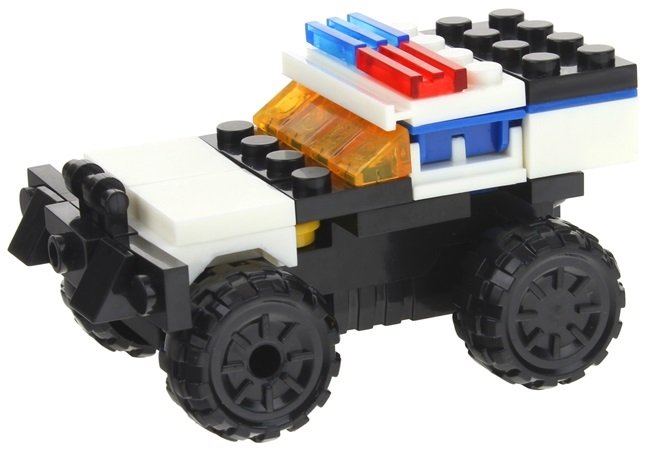 Nobo Kids, Klocki Konstrukcyjne 2w1 Auto Policyjne Terenowe