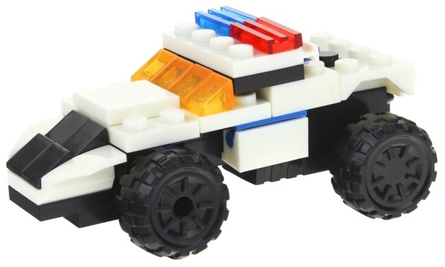 Nobo Kids, Klocki Konstrukcyjne 2w1 Auto Policyjne Robot