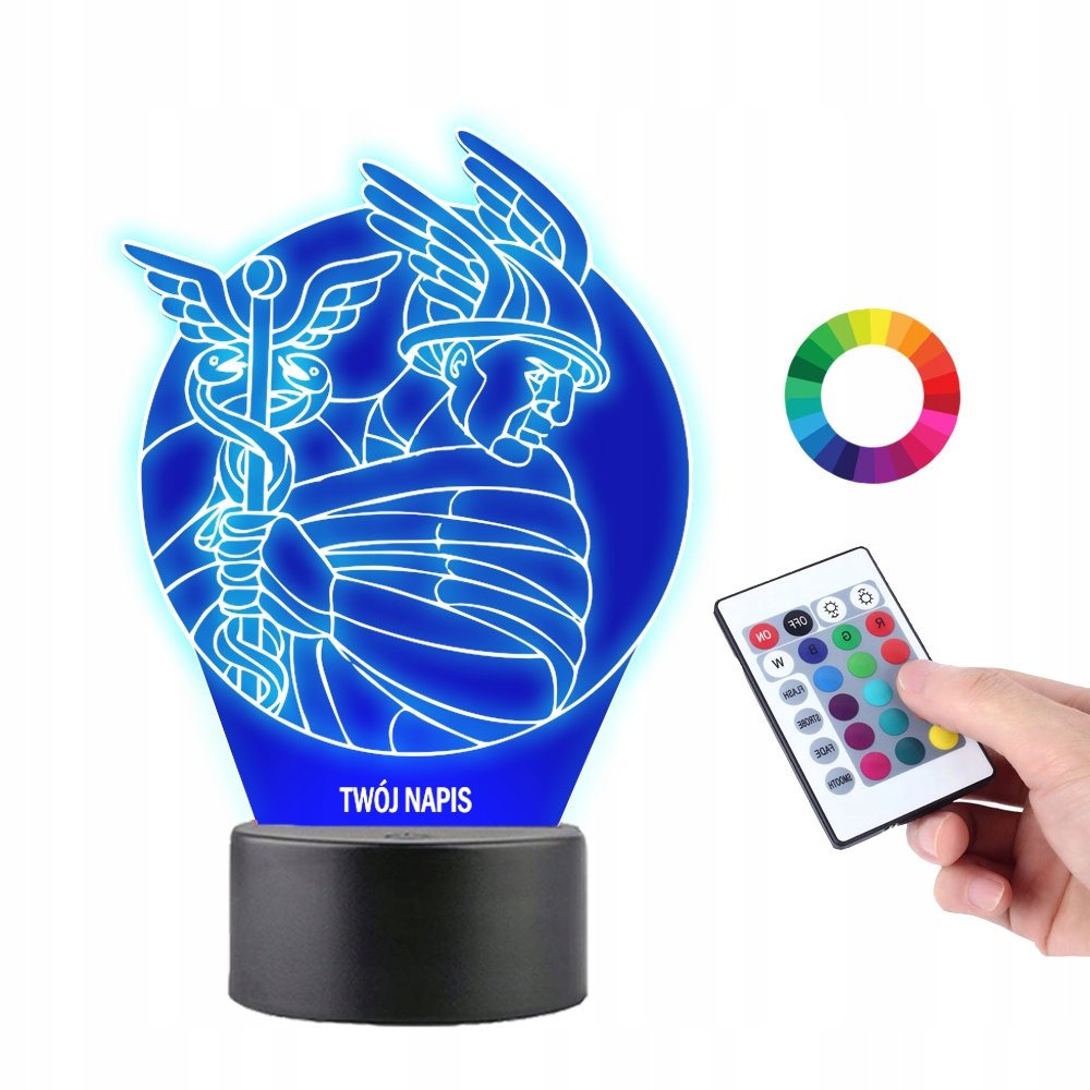 Lampka na Biurko Statuetka Led Mitologia Hermes