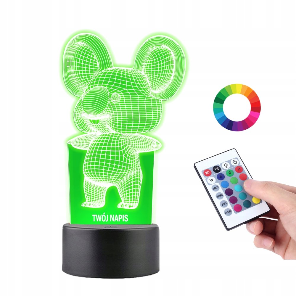 Lampka na Biurko Statuetka Led Miś Koala Prezent