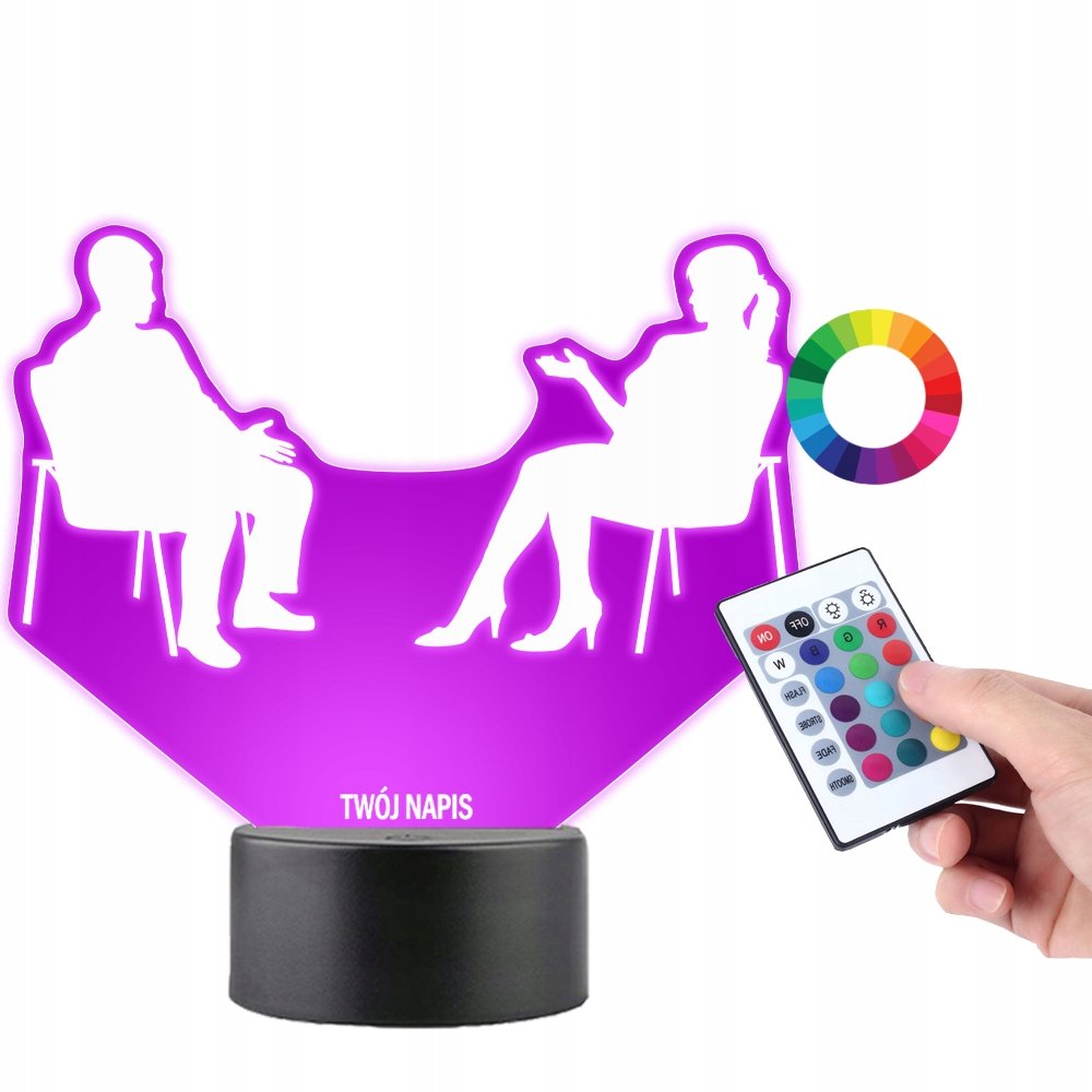 Lampka na Biurko Statuetka Led Psycholożka Gabinet