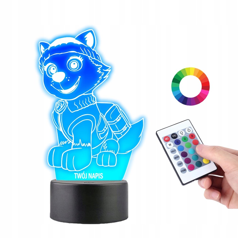 Lampka na Biurko Statuetka Led Psi Patrol Everest