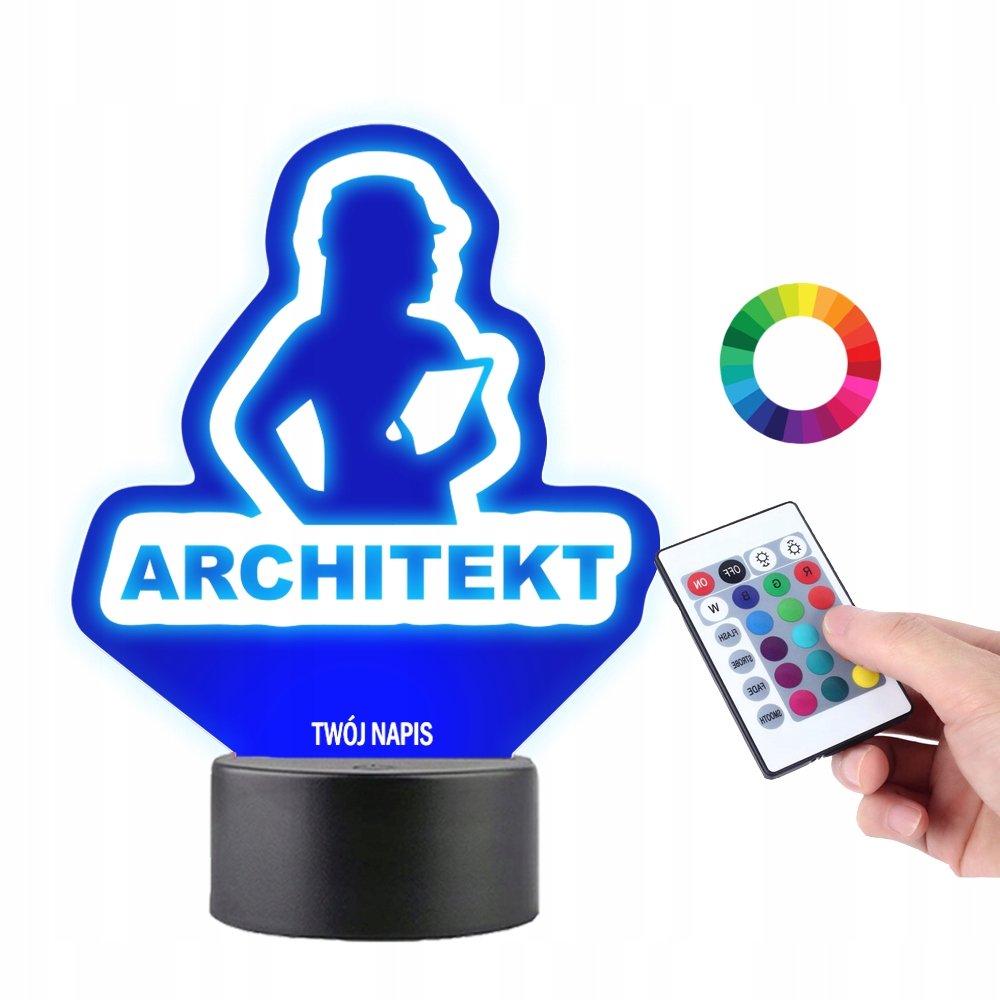 Lampka na Biurko Statuetka Led Zawód Architektka