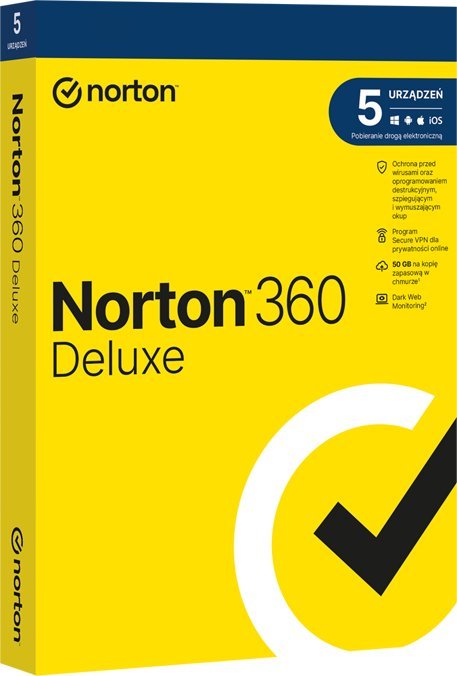 Norton 360 Deluxe na 5 urządzeń na 24 miesiące 21441627