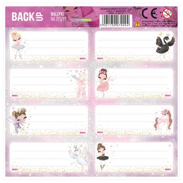 Nalepki na zeszyt, BackUP 3 A21, Dance