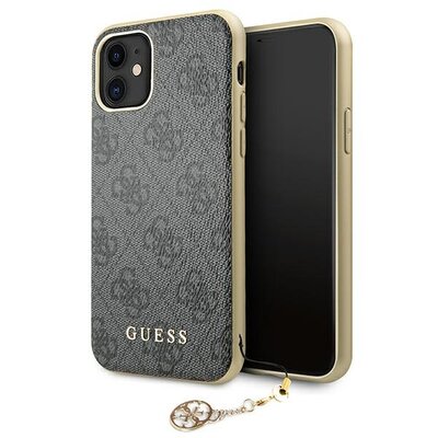 Guess nakładka do iPhone 11 GUHCN61GF4GGR szara hard case 4G Charms Collection 8_2274576