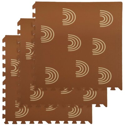 Humbi Mata fitness Puzzle piankowe 3 szt wzór brązowa 14359-uniw