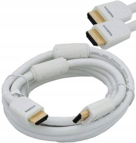 VITALCO Kabel przewód wtyk HDMI 1.4 biały 4K 5m